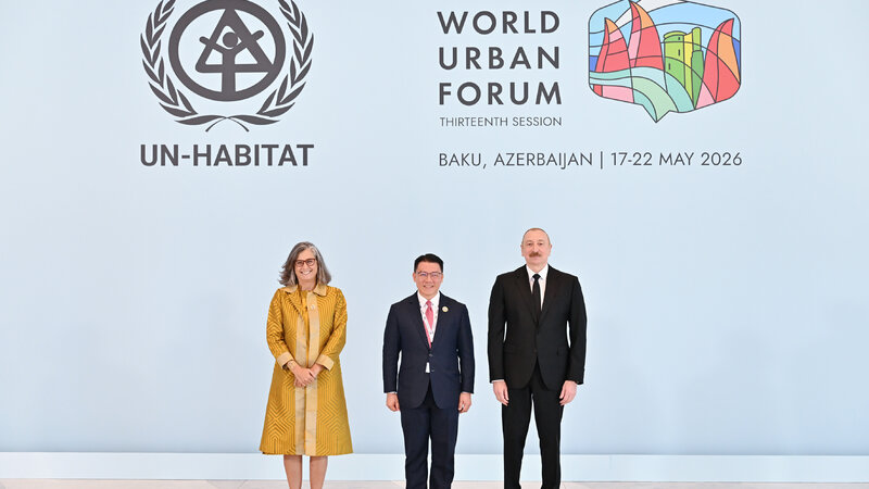 İlham Əliyev Ümumdünya Şəhərsalma Forumunun 13-cü Sessiyasının açılış mərasimində iştirak edir