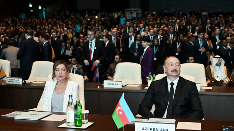 Mehriban Əliyeva WUF13-ün açılış mərasimindən paylaşım etdi