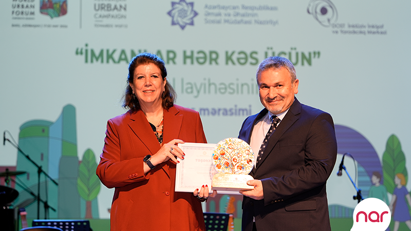 “Nar” “İmkanlar hər kəs üçün” layihəsinin bağlanış mərasimində iştirak edib