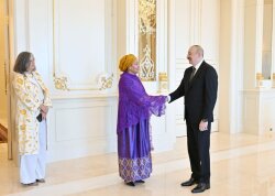 Prezident İlham Əliyev BMT Baş katibinin müavinini qəbul edib