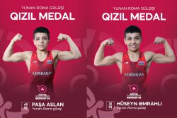 Azərbaycanın iki güləşçisi Avropa çempionatında qızıl medal qazandı