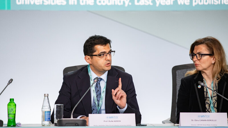 ADNSU rektoru Ümumdünya Şəhərsalma Forumunda dayanıqlı inkişaf mövzusunda paneldə çıxış etdi