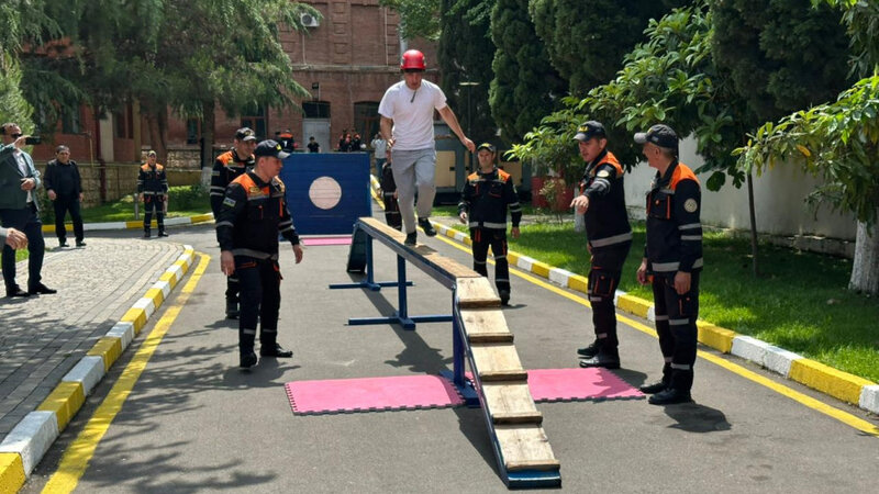 Gəncədə “Gənc xilasedici və yanğınsöndürən” yarışlarının zona birinciliyini keçirib