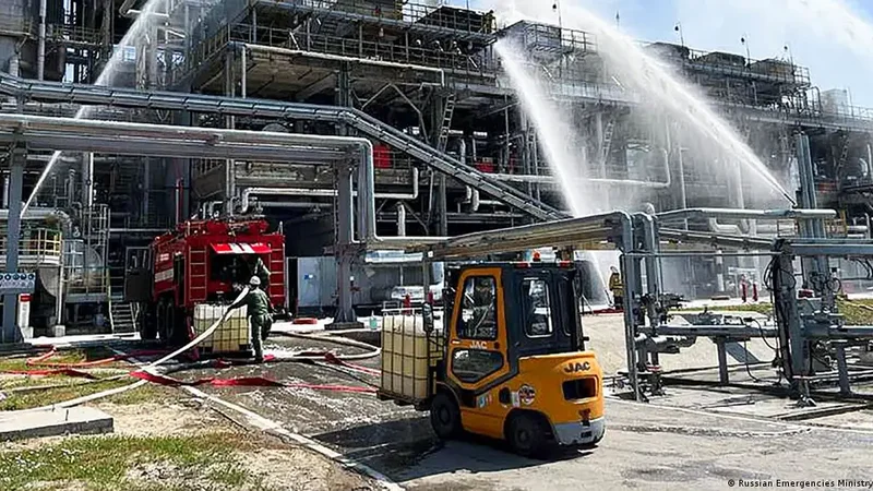 Rusiyanın Rostov və Saratov vilayətlərində neft obyektlərinə dron hücumu olub