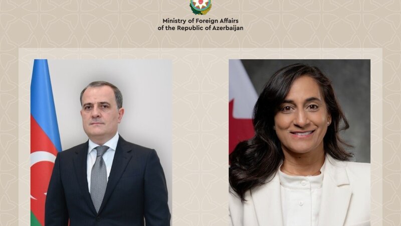 Ceyhun Bayramov kanadalı həmkarı ilə Azərbaycan-Ermənistan sülh prosesini müzakirə edib