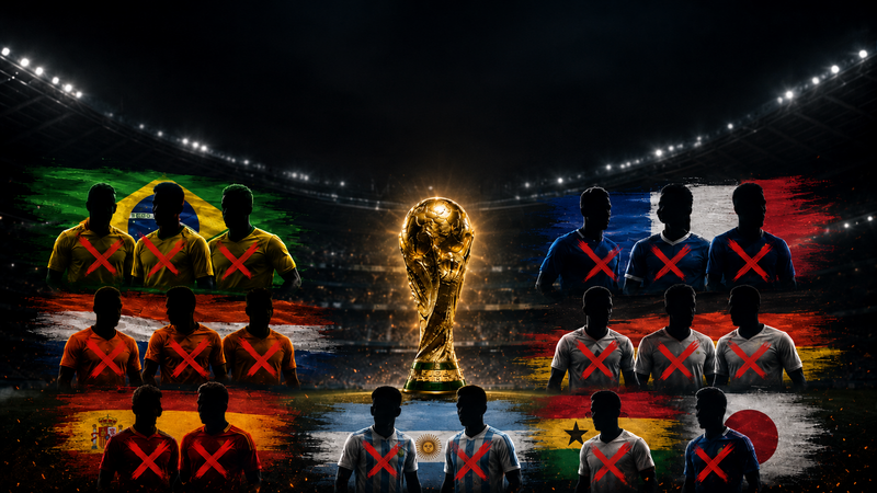 Dünya çempionatını buraxacaq ulduz futbolçular - SİYAHI