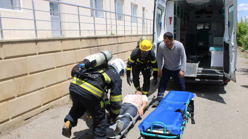 FHN-in Muğan Regional Mərkəzi obyekt mülki müdafiə məşqi keçirib -