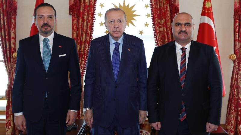 Ərdoğan Kərkük valisi Mehmet Seman Ağa ilə görüşüb