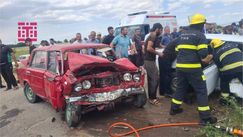 Goranboyda ağır qəza: iki nəfər öldü, yaralılar var