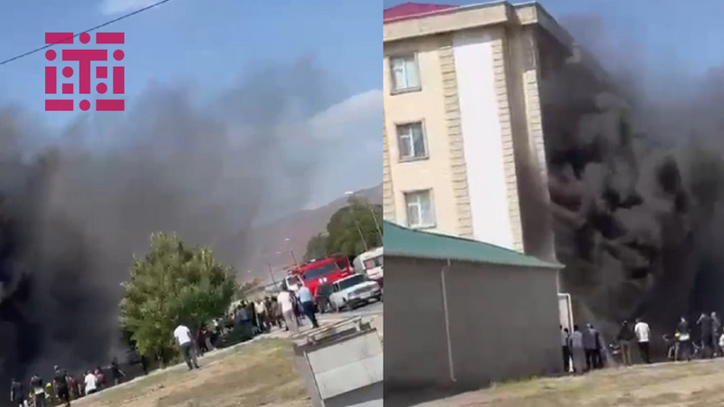 Culfada çoxmərtəbəli binada yanğın oldu, ana və körpəsi xəsarət aldı -