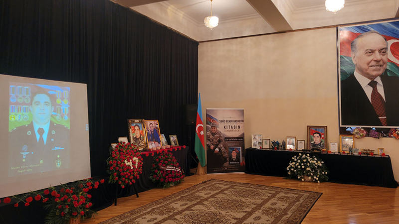 Şəhid mayor Elnur Hacıyevin xatirəsi yad edildi -