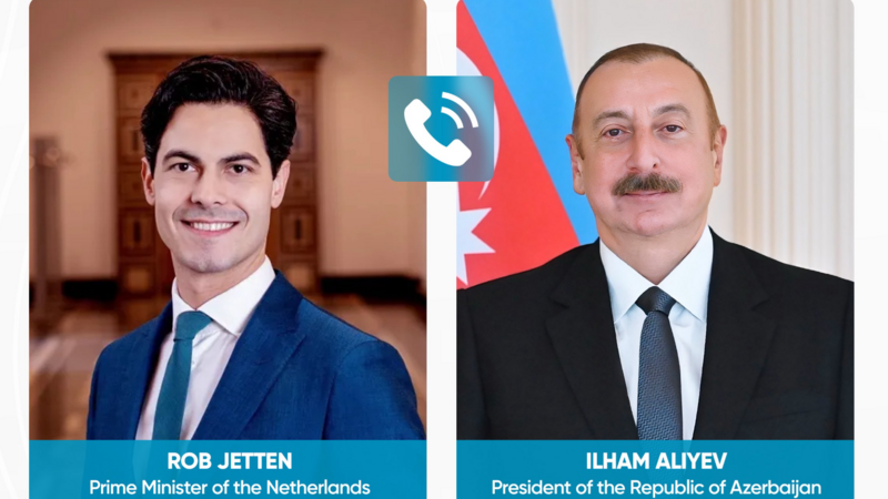 İlham Əliyev Niderlandın Baş naziri ilə telefon danışığı aparıb