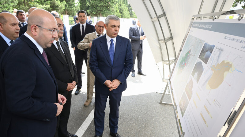 Əlaqələndirmə Qərargahının iclasının iştirakçıları Ağdərə şəhərinin Baş planı ilə tanış olublar