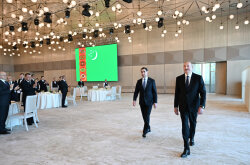 Prezident İlham Əliyevin adından Berdiməhəmmədovun şərəfinə ziyafət verilib -
