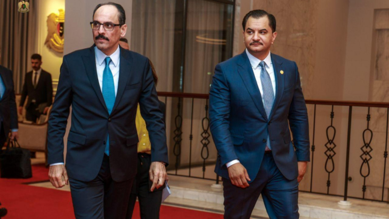 İbrahim Kalın Səddam Haftarla görüşdü
