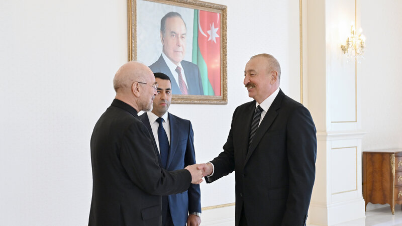 İlham Əliyev Məhəmməd Baqir Qalibafı qəbul etdi
