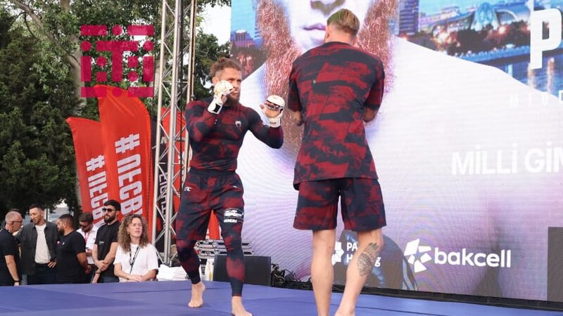 Bakıda UFC ulduzlarının açıq məşqi keçirildi - FOTO