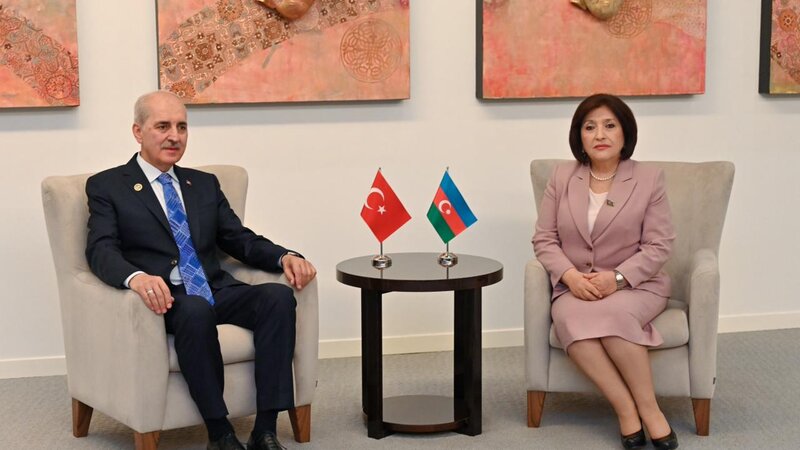 Milli Məclisin sədri Türkiyə Böyük Millət Məclisinin sədri ilə görüşüb