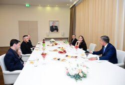Leyla Əliyeva Vatikan Apostol Kitabxanası və Apostol Arxivinin rəhbəri ilə görüşüb