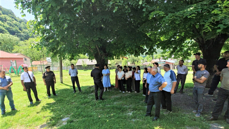 Qaxda meşə yanğınlarına qarşı maarifləndirmə tədbiri keçirildi