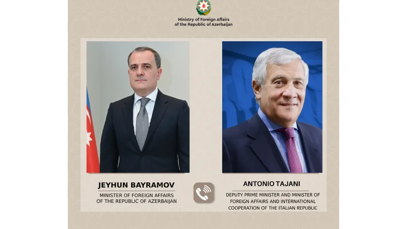 Azərbaycan və İtaliya XİN rəhbərlərinin telefon danışığı olub