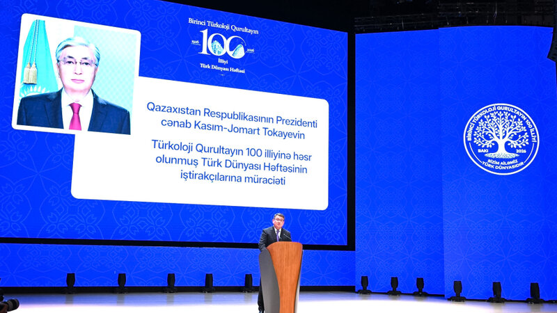 Qazaxıstan Prezidenti "Türk Dünyası Həftəsi"nin iştirakçılarına müraciət ünvanlayıb