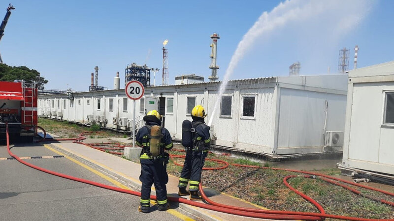 FHN-in Dövlət Yanğından Mühafizə Xidməti yanğın-taktiki təlim keçirib -