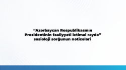 MEDİA: Respondentlərin 93,6 faizi Prezidentin fəaliyyətini müsbət qiymətləndirib
