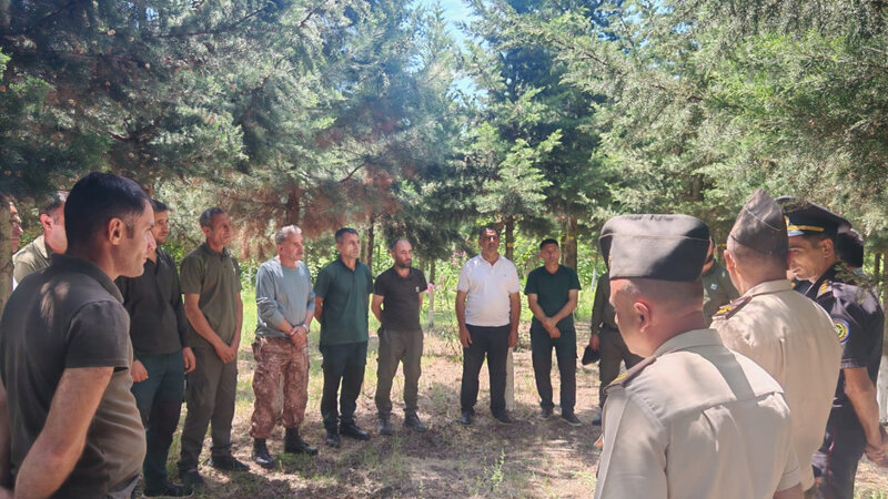 Qızılağac Milli Parkında yanğın təhlükəsizliyinə dair tədbir keçirilib