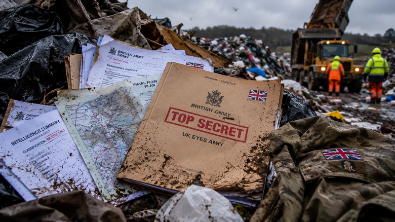 Britaniya Müdafiə Nazirliyinin məxfi sənədləri zibilxanada tapılıb