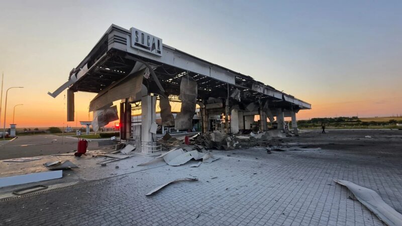 SOCAR-ın Nikolayev vilayətindəki yanacaqdoldurma məntəqəsinə dron zərbəsi endirilib