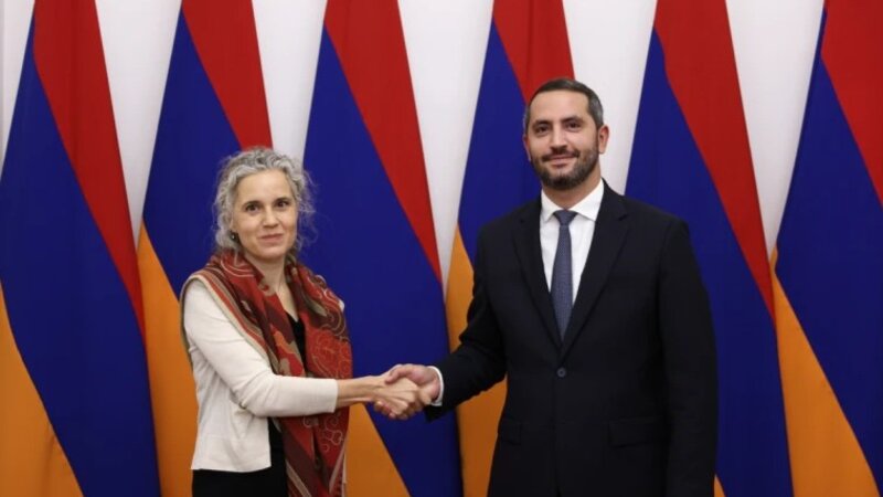 Ruben Rubinyan və Maqdalena Qrono Ermənistan-Azərbaycan sülh prosesini müzakirə ediblər