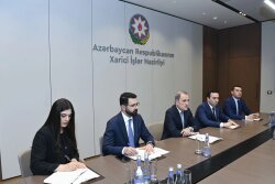 Ceyhun Bayramov Yakob Mudendanın başçılıq etdiyi nümayəndə heyəti ilə görüşüb