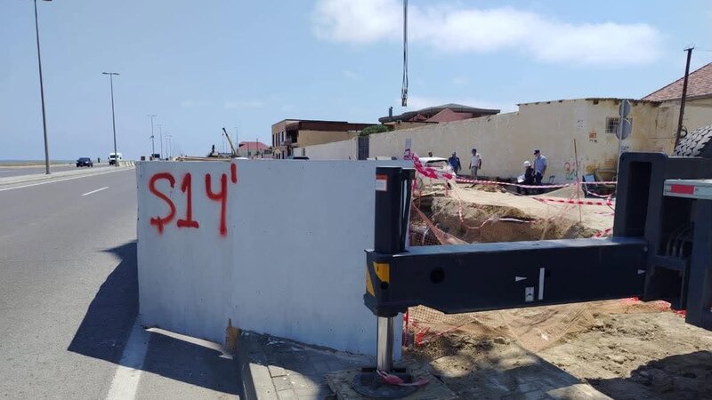 ADSEA: Pirşağıda kanalizasiya kollektorlarının tikintisi davam edir
