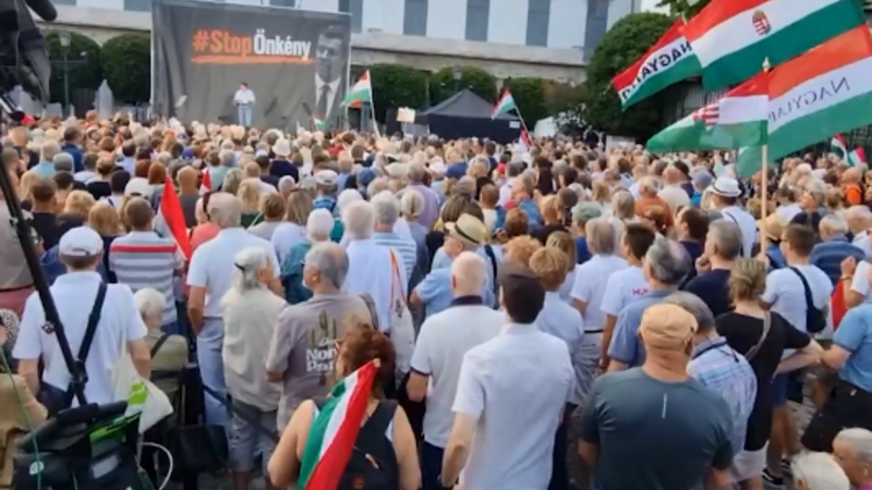 Budapeştdə prezident Şuyoka dəstək aksiyası keçirilib
