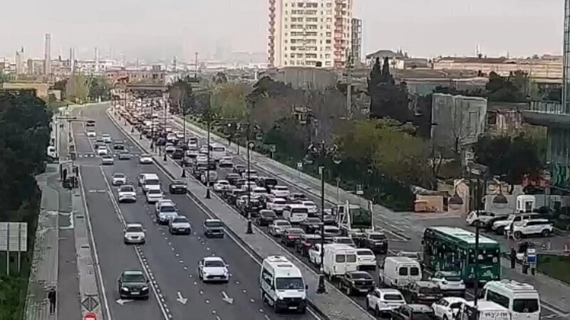Bakıda bu yollarda sıxlıq var -