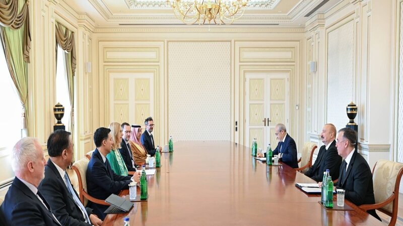 Prezident İlham Əliyev bir sıra beynəlxalq qurumların rəhbər şəxslərini qəbul edib
