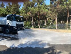 Bakının 544 küçəsi yuyulub