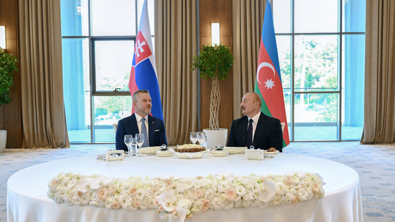 Prezident İlham Əliyevin adından Xankəndidə Slovakiya Prezidentinin şərəfinə rəsmi nahar verilib -