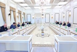 Sahibə Qafarova Fələstin Dövlətinin Baş naziri Məhəmməd Mustafa ilə görüşüb