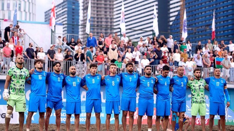 Çimərlik futbolu üzrə Azərbaycan millisi Avropa çempionatında pley-offa yüksəldi