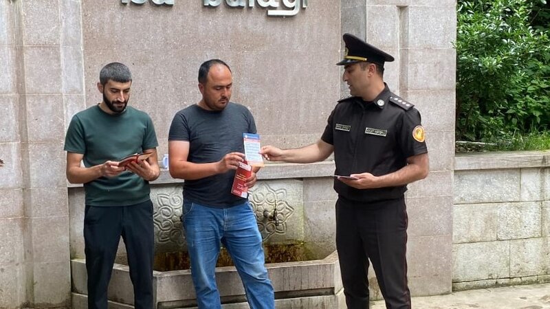 Azad olunmuş ərazilərdə yanğın təhlükəsizliyi ilə bağlı maarifləndirmə işləri aparılır -