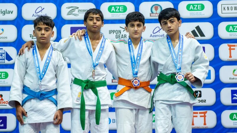 Avropa Cüdo Ümidləri Turnirində U-14 yaş kateqoriyasında mübarizəyə yekun vuruldu