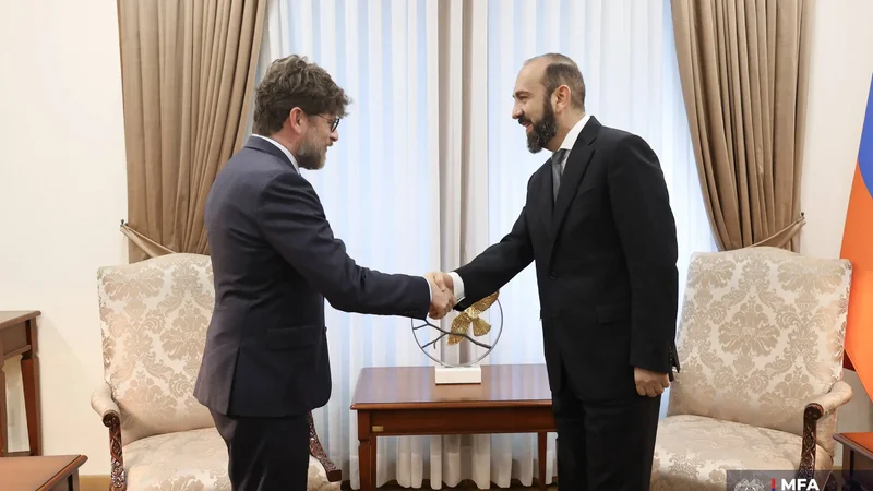Ermənistan xarici işlər naziri missiyasını başa vuran Fransa səfirini qəbul edib
