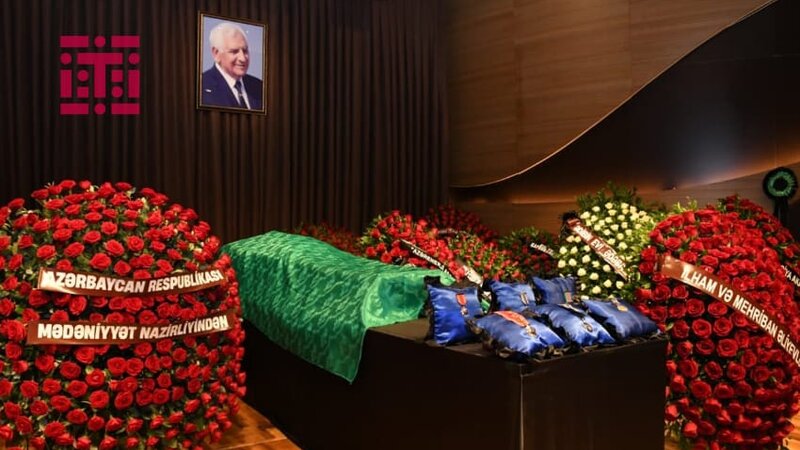 Xalq şairi Nəriman Həsənzadə ilə vida mərasimi keçirilir - FOTO
