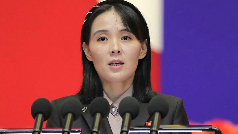 Kim Çen Inın bacısı Yaponiyanı müharibə ilə hədələdi