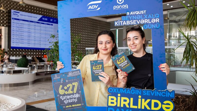 Bakı Dəmiryol Vağzalında Beynəlxalq Kitabsevərlər Günü qeyd olundu