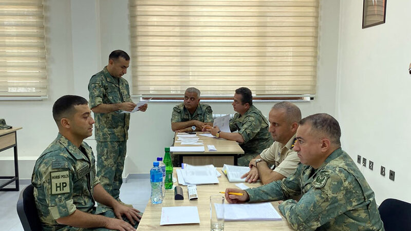 Hərbi qulluqçular üçün məharət dərəcələri üzrə sınaq imtahanları keçirilir
