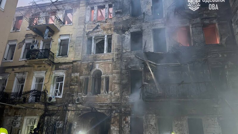 Odessa vilayətinə kütləvi hücum nəticəsində 8 nəfər yaralanıb