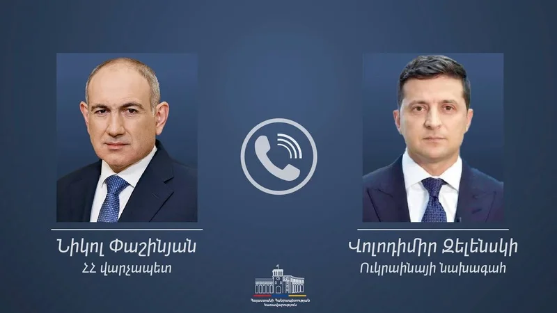Paşinyan və Zelenski arasında telefon danışığı olub